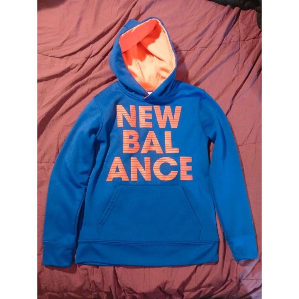 New Balance blue hoodie boys size 4/5 XXS